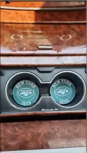 New York Jets Car Cup Holder Coasters