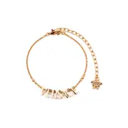 [Versace] Versace Logo-lettering Bracelet ONE SIZE GOLD