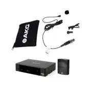 AKG Omni-Directional Lavalier Lav Condenser Mic Digital Wireless Microphone Set