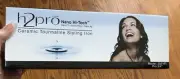 New H2PRO Nano Hi-Tech Ceramic Tourmaline Styling Hair Iron 3/4"