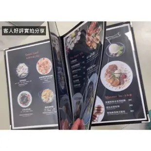 台灣現貨 菜單本 A4menu 透明菜單本 PVC透明雙面可用 樣品本 菜單套 歌詞本 產品展示本 目錄本 菜單簿 樂譜