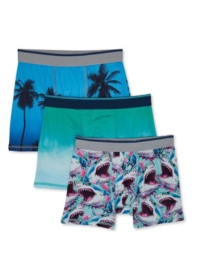Boys Wonder Nation Boxer Briefs 3 PACK Shark Theme Size S (6-7)