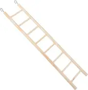 TOGEVAL Parrot Climbing Bridge Toy Bird Ladder 8 Steps Parakeet Toys for