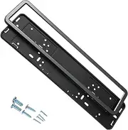 European Car Tag Frame - Automotive Number Plate Bracket, Eu Vehicle Plate Frame | 53.5x12.5cm Rustproof European License Plate Holder, Car Accessories, Car Tag Holder for Car, Suv, Truck