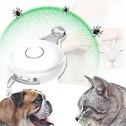 Ultrasonic Flea & Tick Protection Pet Ultrasonic Pendant Against Ticks Usb Charging, Ultrasonic Pest Repeller With Flashing Light, Suitable For Cat...