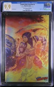 COSPLAY WARS 1 PREVIEW MORTAL KOMBAT FOIL CGC 9.9 NYCC SCORPION SUB-ZERO