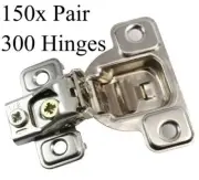 300x Pack Salice 106º 1/2" Overlay Screw-On Self Close Face Frame Cabinet Hinges
