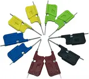 SKD08 Chip Test Clips 10pcs, Professional Electrical Testing Clips Set for Chip Maintenance and Repair, Color Coded with Storage Box