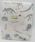 Pottery Barn Kids Glow In Dark Dino Bones Sheet Set Prehistoric Full White#9805J