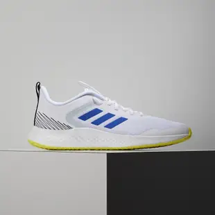 Adidas FLUIDSTREET 男 白 輕量 緩震 慢跑鞋 FY8459