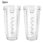 2PCS 24oz Replacement Parts Cups For Nutri Ninja Blender Auto iQ 900/1000/1500W