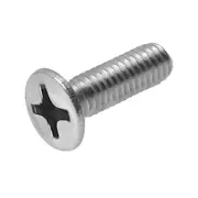 M4x12mm Flat Countersunk Head Phillips Machine Socket Screws Bolts G304 Stainless Steel Fully Threaded Metric Assortment Industry Furniture