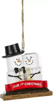 Ganz MX185730 S'Mores Ornament - Our 1st Christmas, 3.38-inch Height