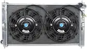 Aluminum Radiator + Fans ，Compatible With Mitsubishi EVO 10 ，Compatible With Lancer Outlander RVR 2.0L 2.4L L4 V6 008-2014