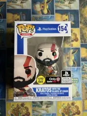 Kratos with the Blades of Chaos Funko Pop NM PGlow GameStop Exclusive VAULTED