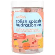 Wellah, Splish Splash Hydration, Tropical Punch, 20 Stick Packs, 0.2 oz (5.2 g) Each