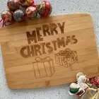 Personalised Christmas Chopping Board Engraved Cheese Board Teachers Presents