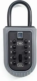 Key Box Push Button with Locking Beam Hook Model Password Key Box for Home, Warehouse