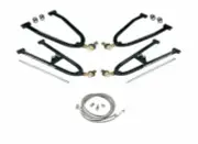 Lonestar Sport Extended A-Arms +2" Wider + Streamline Brake Lines Honda TRX250R
