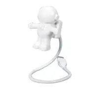 NEW! USB ASTRONAUT LED LIGHT - FLEXIBLE ASTRO SPACEMAN NIGHT LITE FOR LAPTOP PC