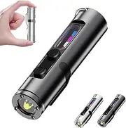 The Ultimate Everyday Micro Tool, Rechargeable Magnetic Super Bright Tactical,Flashlight High Lumens With Hat Clip,The Ultimate Everyday Micro Tool,Multitool Waterproof,Black