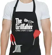 Funny Apron for Men/Women 100% Cotton Thick and Durable Waterproof Chef Apron