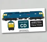British Rail Class 47 Fridge Magnet 47491 Crewe Diesel BR Blue Locomotive