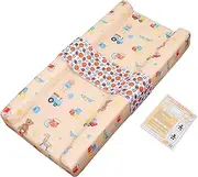 AHC Baby Diaper Changing And Massage Pad With Safety Belt (Toys P) | Diaper Changing Mats For Baby | New Born Baby Products | Soft Foam Diaper Changing Mat For Babies | Diaper Changing Waterproof Mat.