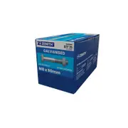 ZENITH M8 x 90mm Hot Dip Galvanised Hex Head Bolts and Nuts - 25 Pack