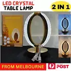 Crystal Table Lamp USB LED Touch Dimmable Bedside Night Light Bedroom Decor Aus