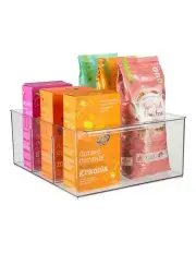 [Little Label Co] Long Stackable Pantry Storage X-Large Container in Clear