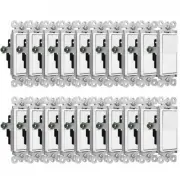 Decora Wall Light Switch 15A 120/277V On/Off Rocker Paddle UL Certified White×20
