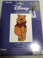 Janlynn Counted Cross Stitch Waste Canvas Kit- Pooh