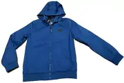 Boys size 12/M DC SHOE CO USA Ellis Water resistant Zip Hoodie blue Jacket NEW