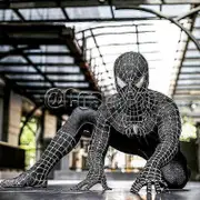 Hangyou Times Tobey Maguire Spiderman Costume Black/red Raimi Spider Man Cosplay Superhero Zentai Suit Halloween Costumes For Adults/kids 180