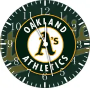 Oakland Athletics Frameless Borderless Wall Clock Nice For Gifts or Decor F15