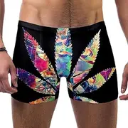 [VBFOFBV] Men's Printed Jammer Swimsuit Swim Shorts, Mermaid Cartoon Fish Scale Colorful Vintage