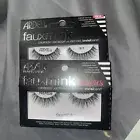 LOT OF 2 Ardell Faux Mink Black False Lashes w/ Invisiband, Wispies