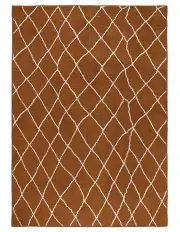 [Double Rugs] Joy Washable Cotton Feel Area Rug in Light Brown
