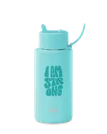 frank green Kic Ceramic Reusable Bottle - 34oz 1,000ml - Aqua