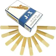 Dwellia 10 Pack Alto Saxophone Reeds 2.0/2.5/3.0, Traditional Cane Reeds for Alto Sax, Strength 3.0 with Storage Box