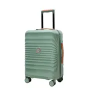 20 Inch Hardshell Luggage USB Port Spinner Wheel Suitcase Light TSA Lock Green