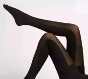 Spanx By Sara Blakey -Womens Sz D Very Black Tights Double Take New
