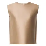 [Alberta Ferretti] Alberta Ferretti Satin Top 42 IT NEUTRALS
