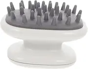 BAZEITFLOW Handheld Scalp Exfoliator Brush for Deep Cleaning and Relaxation Ergonomic Rubber Hair Shower Massager Tool for All Hair Lightweight and Easy to Use