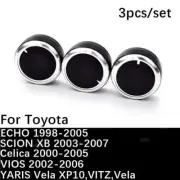 Panel Turning Switch Knob Buttons For Toyota Celica 3Pcs Heater A/C Control Knob (for: Toyota)