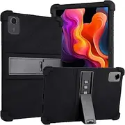 ROUMAYMAY for Lenovo Tab M11 Case (11 inch) with Kickstand Adjustable, Soft Silicone Rubber Lightweight Shockproof, Tablet Cover for Lenovo Tab M11, Black