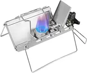 Camping Portable Stove - Folding Cassette Stoves Camp Burner - Backpacking Stove Kit, Heavy Duty Camping Cooking Equipment for Outdoor Travel Hiking