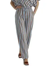 [Fate & Becker] Grounded Stripe Pant in Blue