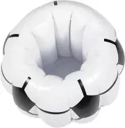 BRIGHTFUFU Inflatable Football Bucket round Tray Inflatables for Swimming Poo...